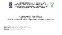 DESMOTOMIA DO CHECK LIGAMENT
