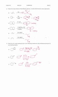 Organic Chemistry Exam with Solved Questions | CHEM 14D | Exams Organic ...