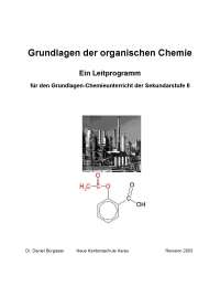 Leitprogramm für den Grundlagen-Chemieunterricht der Sekundarstufe II