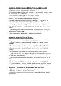 Questões Procedimentos Especiais