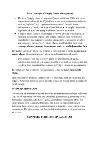 Basic concept of scm - Docsity