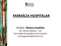 Introdução à Farmácia Hospitalar