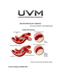 ANEMIA DE CÉLULAS FALCIFORMES.