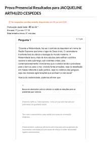 Prova Presencial Resultados 