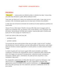 FAKE NEWS - Giuseppe Riva - RIASSUNTO