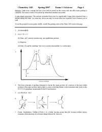 Organic Chemistry Exam 1 with Solutions | CHEM 14D - Docsity