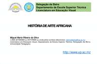 Historia de Arte Africana