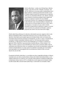 Martin Luther King Jr-Zusammenfassung auf Spanisch