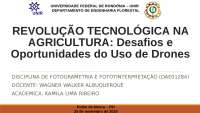 REVOLUÇÃO TECNOLÓGICA NA AGRICULTURA