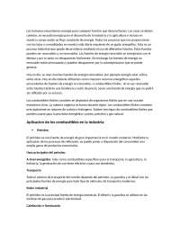 Combustibles Fósiles: Impacto Ambiental y Relevancia Energética