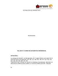 estimación de paramétros