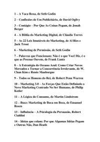 Livros recomendados para estudar marketing