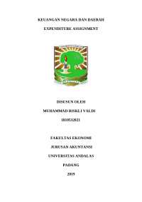 expenditure assignment