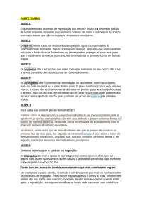 resumo sobre peixes na reprodução natural