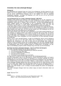Zusammenfassung Aristoteles:Der erste unbewegte Beweger