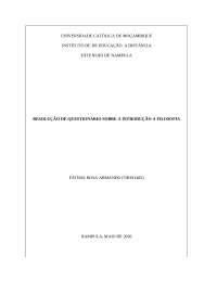 Introducao a filosofia UCM