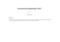 Zusammenfassung Mykologie