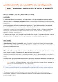 arquitectura de sistemas de la información
