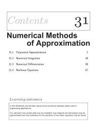 Polynomial approximation