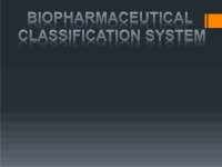 Biopharmaceutical classification system - Docsity