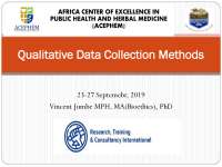 Data collection Methods