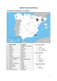 Zusammenfassung Spanisch Abitur - politische, soziale und Fakten über Spanien