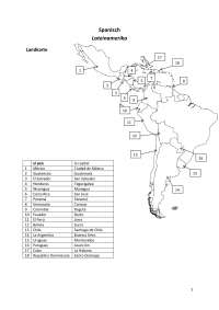 Zusammenfassung Spanisch Abitur - Lateinamerika