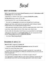 Zusammenfassung Englischabitur/Kommunikationsprüfung: Brexit explained
