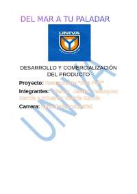 Proyecto Sea Fari: Desarrollo y Comercialización de un Restaurante de Mariscos