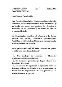 La Constitución y el Estado: Poderes y Organizaciones
