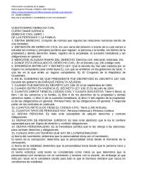 CUESTIONARIO DERECHO CIVIL GUATEMALA