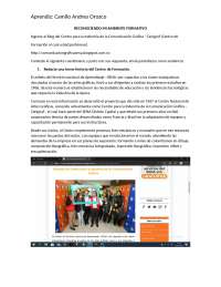Reconociendo mi ambiente formativo - actividad - SENA