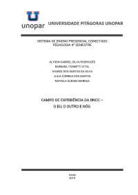 ESTAGIO CURRICULAR OBRIGATORIO EDUCAÇÃO INFANTIL