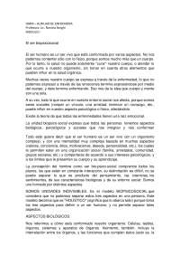 ser biosicosocial y cuidado enfermero