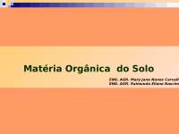 A Importância da Matéria Orgânica do Solo na Agricultura