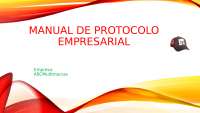 Manual de Protocolo Empresarial: Guía para la Creación y Gestión de Empresas