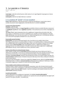 Riassunto Le parole del tedesco