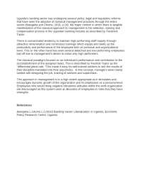 Management Practices in Uganda's Banking Sector: Selection, Training, and Compensation