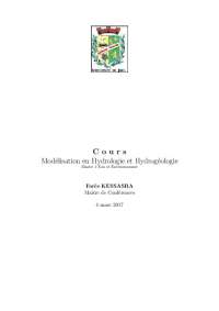 Cours hydrogéologie de modelisation