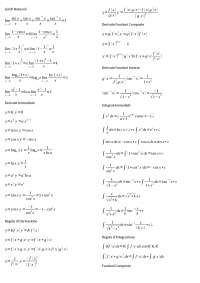 Formulario matematica - Docsity