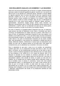 ENSAYO SOBRE IGUALDAD DE GENERO