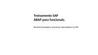 PASSOS DE LINGUAGEM DE PROGRAMAÇÃO ABAP