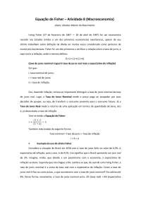Equação de Fisher - Macroeconomia