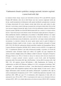 Cambiamenti climatici: politiche e strategie in Alpi - Appello alle Nazioni Unite