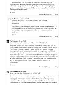 Discussion assignment solution for the unit 1 part5 - Docsity