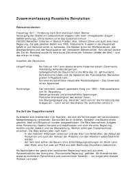 Überblick Geschichte: Russische Revolution (für die Abitur Vorbereitung)