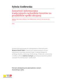 Analiza Systemów Rachunku Kosztów: Studium Spółki Akcyjnej