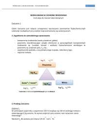Modelowanie w ochronie  środowiska
