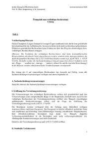 LÖSUNG ÖR für Fortgeschrittene SS 20 - Übungsfall zum vorläufigen Rechtsschutz