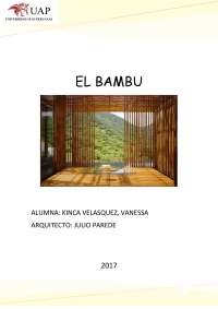 El bambu en el peru en la selva - Docsity